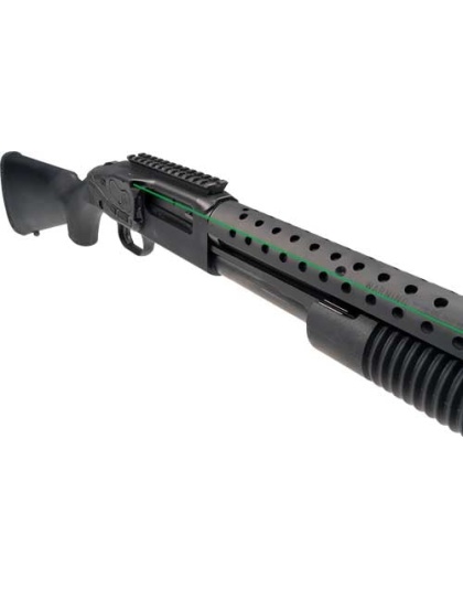 Crimson Trace Lsr Lsrsadle Grn - Mossberg 500-590-590a1 12-20ga