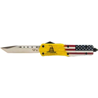 Templar Knife Large Otf Don't - Tread On Me 3.5" Silver Tanto