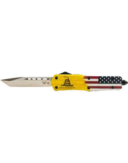 Templar Knife Large Otf Don't - Tread On Me 3.5" Silver Tanto