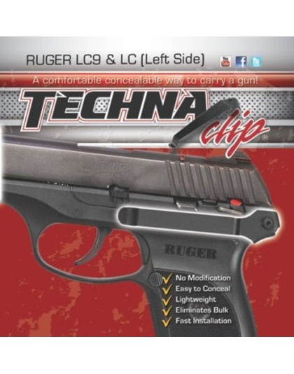 Techna Clip Handgun Retention - Clip Ruger Lc9-lc380 Left