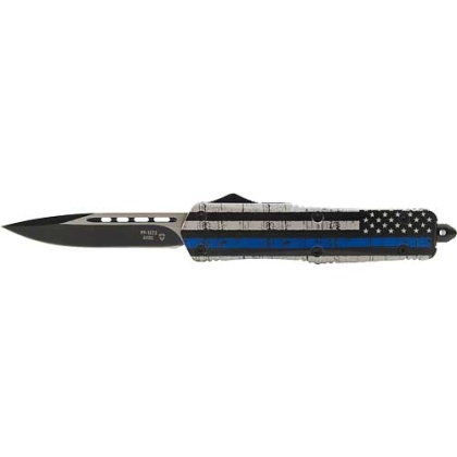 Templar Knife Large Otf Back - The Blue 3.5" Blk Drop Point