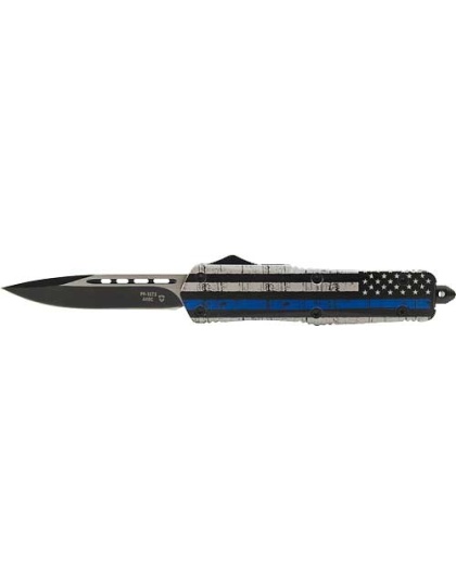 Templar Knife Large Otf Back - The Blue 3.5" Blk Drop Point