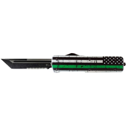 Templar Knife Large Otf Back - The Green 3.5" Tanto Aluminum