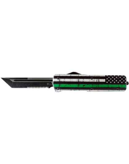 Templar Knife Large Otf Back - The Green 3.5" Tanto Aluminum