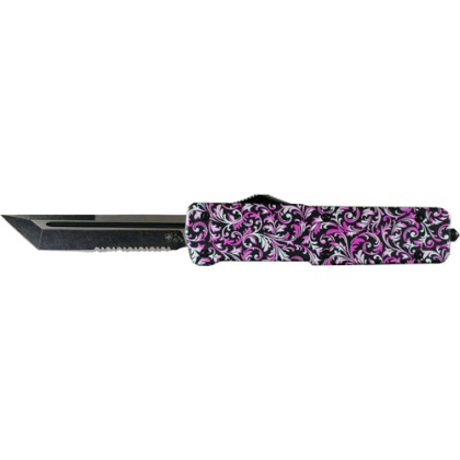 Templar Knife Large Otf Pink - 3.5" Black Tanto Aluminum Hndl