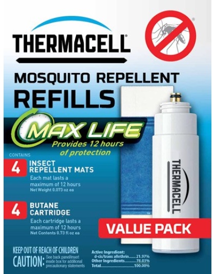 Thermacell Refill Unit Max - Life 48 Hour (4 Fuel4 Mats)