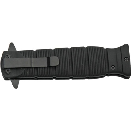 Guard Dog Knife Rubber Handle - Spring Assist Folder 3.5" Blk!