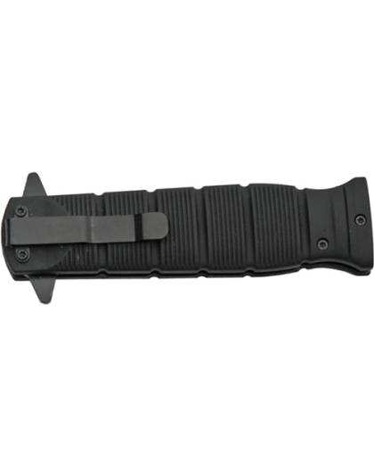 Guard Dog Knife Rubber Handle - Spring Assist Folder 3.5" Blk!