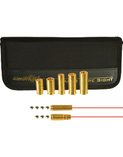 Aimshot Bore Sight 9mm-30 - Carbine & 5 Pistol Cal Arbors