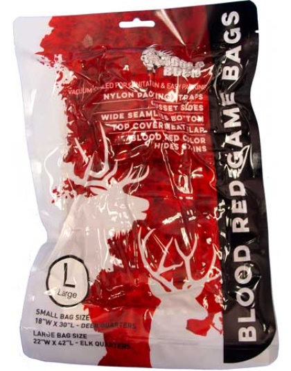 Koola Buck Anti-microbial Game - Bag Blood Red Large Single Bag