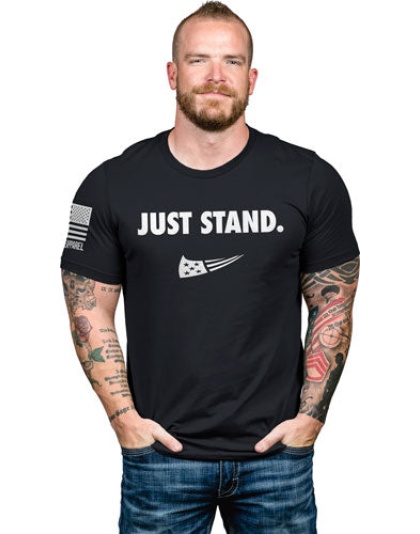 Nine Line Apparel Just Stand - Men's T-shirt Black Large