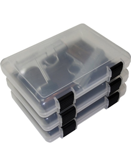 Mtm In-safe Handgun Storage - Case 9" Clear Smoke 3-pack