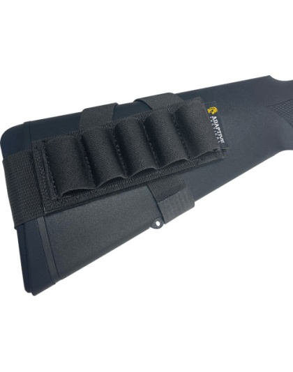 Adaptive Tactical Stock - Mounted Shotshell Carrier Blk