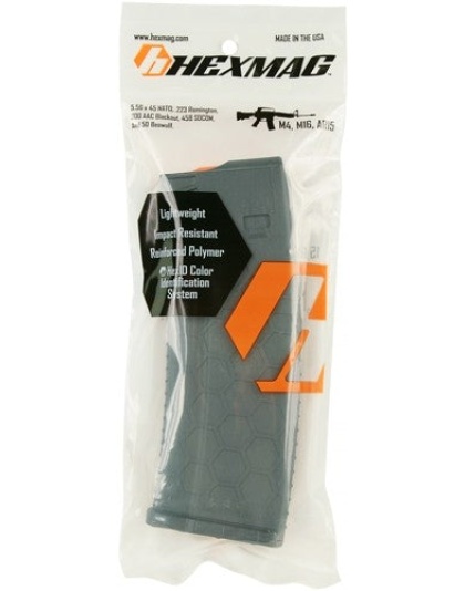 Hexmag Magazine Ar-15 5.56x45 - 30rd Gray Polymer Series 2