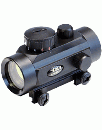 Bsa Huntsman 1x30mm Sight - Red-grn-blue Dot Reticle