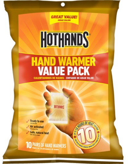 Hothands Hand Warmer Value - Pack 10 Pairs Per Pack 10 Hour
