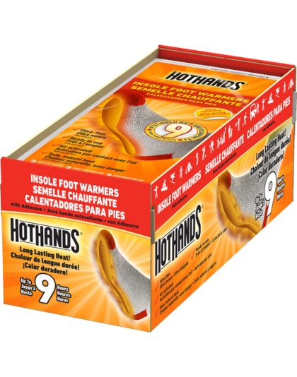 Hothands Insole Foot Warmer 16 - Pairs 9 Hour W- Adhesive