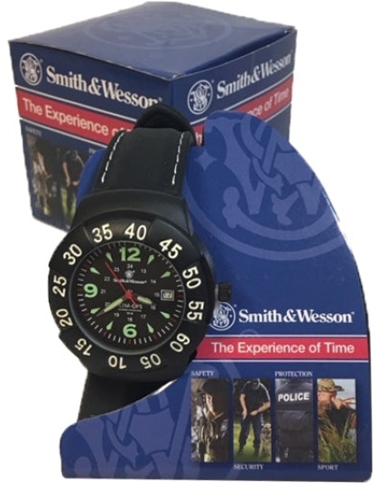 S&w Men's Extreme Ops Watch - Black Rubber Wrist Strap