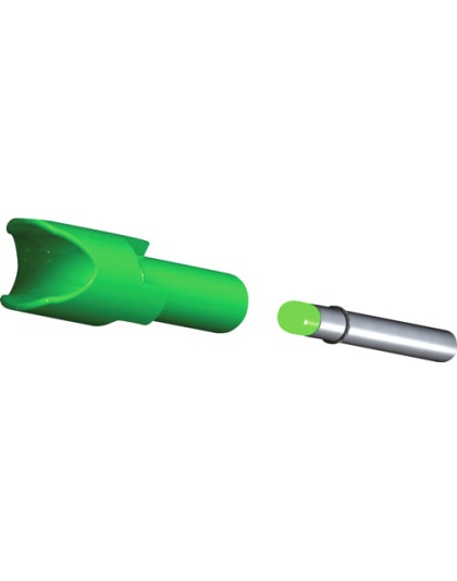 Tenpoint Lighted Xbow Nock - Alpha-brite .297" Green 3pk