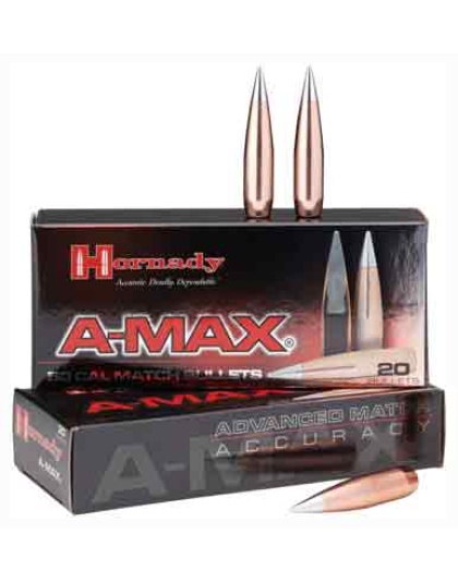 Hornady Bullets .50 Cal .510 - 750gr A-max For .50bmg 20ct