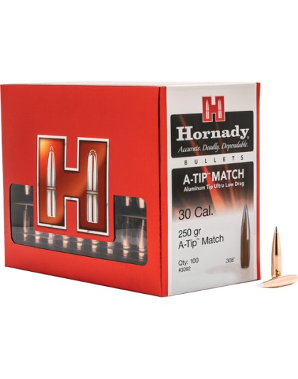 Hornady Bullets 30 Cal .308 - 250gr A-tip  100ct