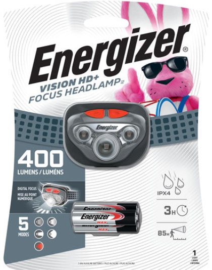 Energizer Vision Hd Plus Focus - Headlamp 400 Lumens W-aaa Batt