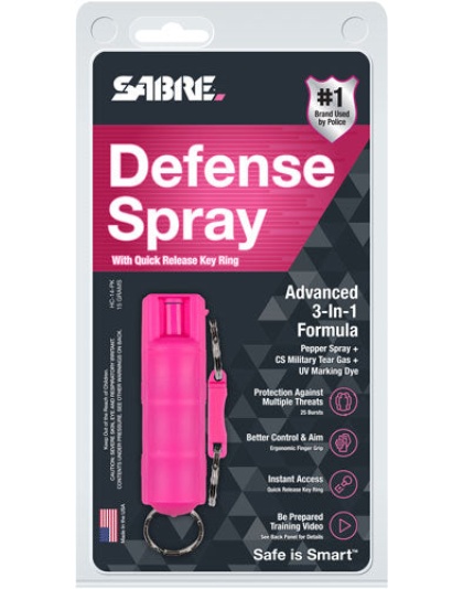 Sabre 3-n-1 Spray Pink Hard - Case With Qr Ring 15gr