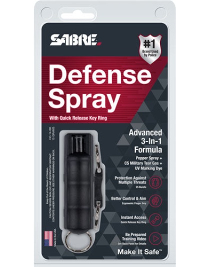 Sabre 3-n-1 Spray Hardcase - Unit With Qr Ring 15gr Black