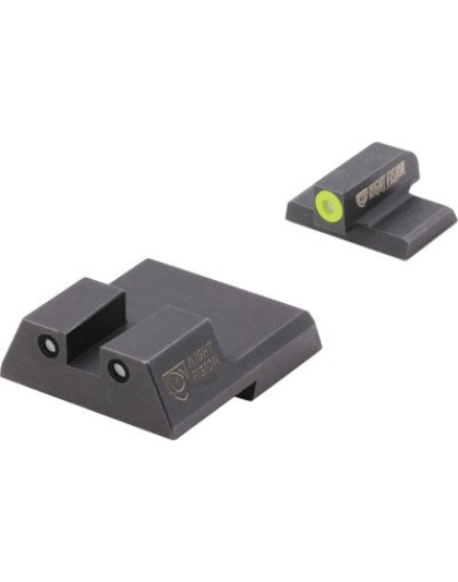 Night Fision Tritium Yellowdot - Square Rear H&k Vp-tac P Set