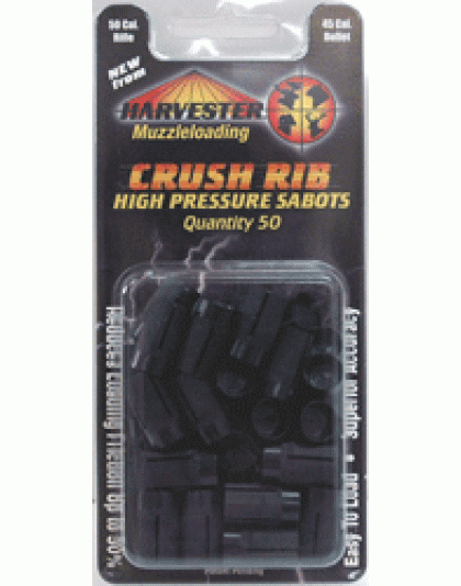 Harvester Sabot Only 50cal For - 45cal Bullets 50pk Crushed Rib