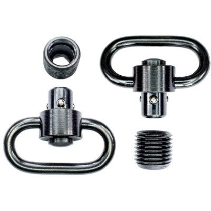 Grovtec Hd Push Button Swivel - Set Black 1 1-4" 2 Pack