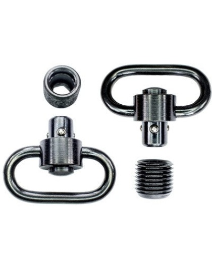 Grovtec Hd Push Button Swivel - Set Black 1 1-4" 2 Pack