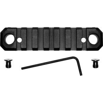 Grovtec Rail Push Button Base - Keymod 3.1" 5 Slot Alum Black
