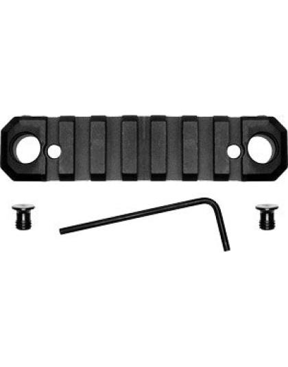 Grovtec Rail Push Button Base - Keymod 3.1" 5 Slot Alum Black