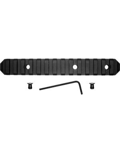 Grovtec Rail Section Keymod - 6" 15 Slot Aluminum Black