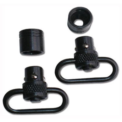 Grovtec Push Button Swivel Set - Black 1" 2-pack