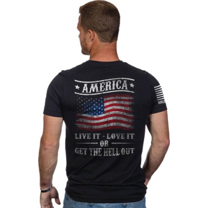 Nine Line Apparel Get The Hell - Out Men's T-shirt Black Medium