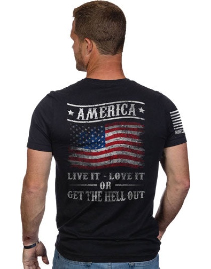 Nine Line Apparel Get The Hell - Out Men's T-shirt Black Medium