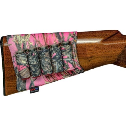 Grovtec Shotgun Shell Holder - For Buttstock True Timber Pink