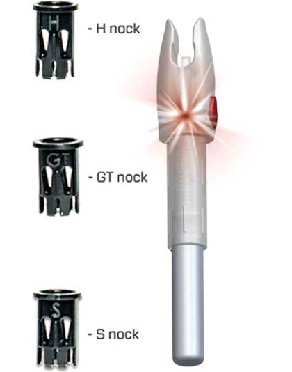 Glorynock Lighted Nock - Universal Fit Red 3-pack