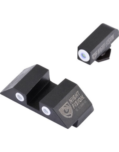 Night Fision Tritium White Dot - Square Rear Glock 20-41 Set