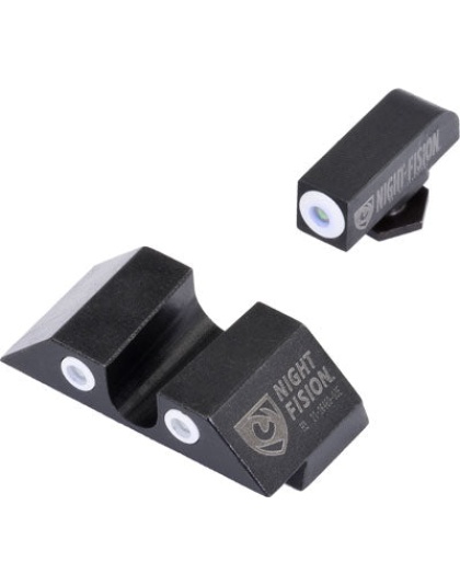 Night Fision Tritium White Dot - "u" Rear Glock 20-41 Sgt Set