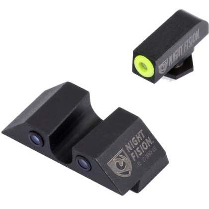 Night Fision Tritium Yellowdot - "u" Black Rear Glock 20-41 Set