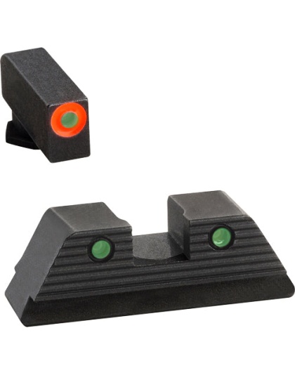Ameriglo Tritium Trooper Glock - 42-43-43x-48 Ornge Pro-glo Fnt