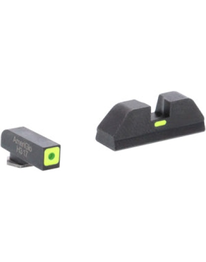 Ameriglo Cap Sight Set Green - - Green Glock Gen5 17 & 22+
