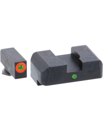 Ameriglo Tritium I-dot Set - Green-green Glock 21+