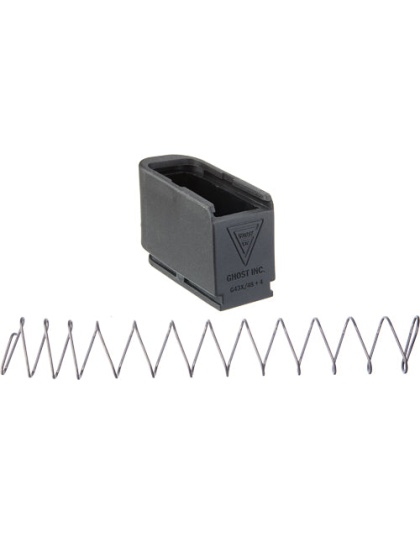 Ghost Moab Mag Extension For - Glock 43x48 Plus 4 Rnds Black