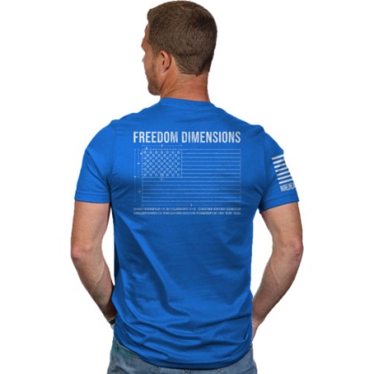 Nine Line Apparel Freedom Dims - Men's T-shirt Royal X-large