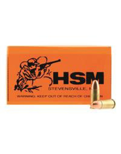 Hsm Ammo Rmfg 9mm Luger 115gr - Plated Lead Round Nose 50-pack