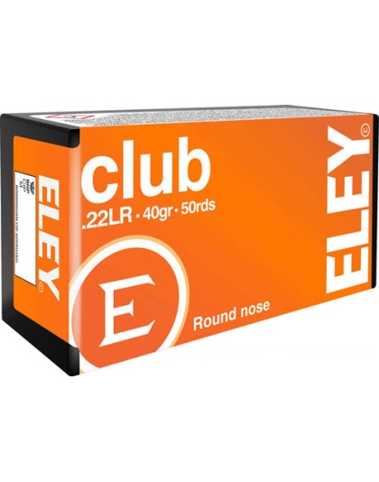 Eley Ammo Club .22lr 40gr. - Round Nose 50-pack